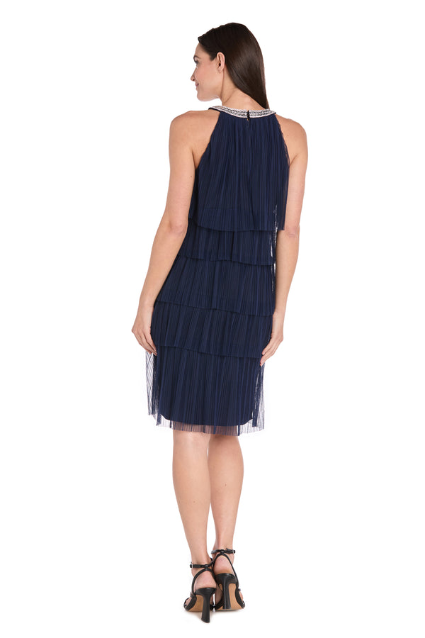 R&m Richards Radiant Ruffles Cocktail Dress - Petite