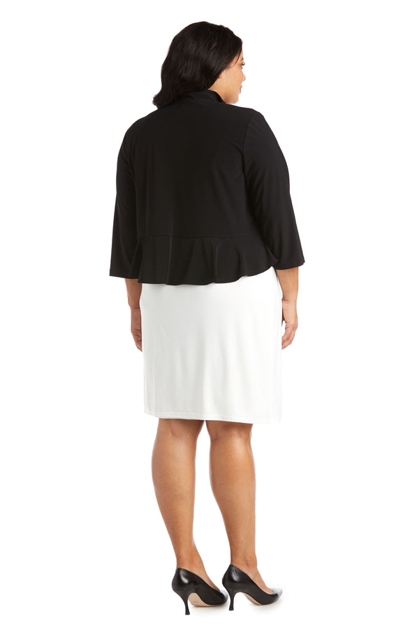 R&m Richards Ruffle Jacket - Plus