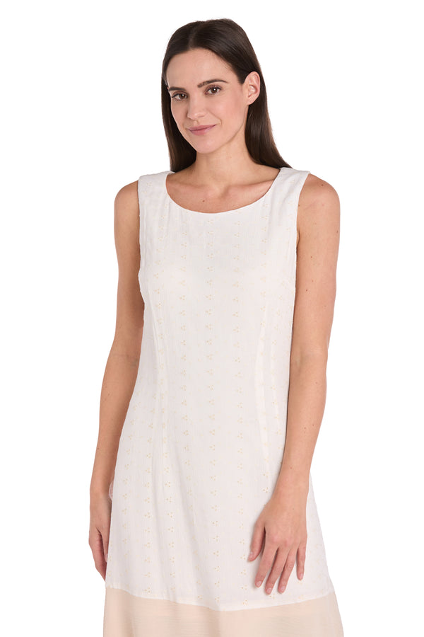 R&m Richards Sandswept Eyelet Midi Dress