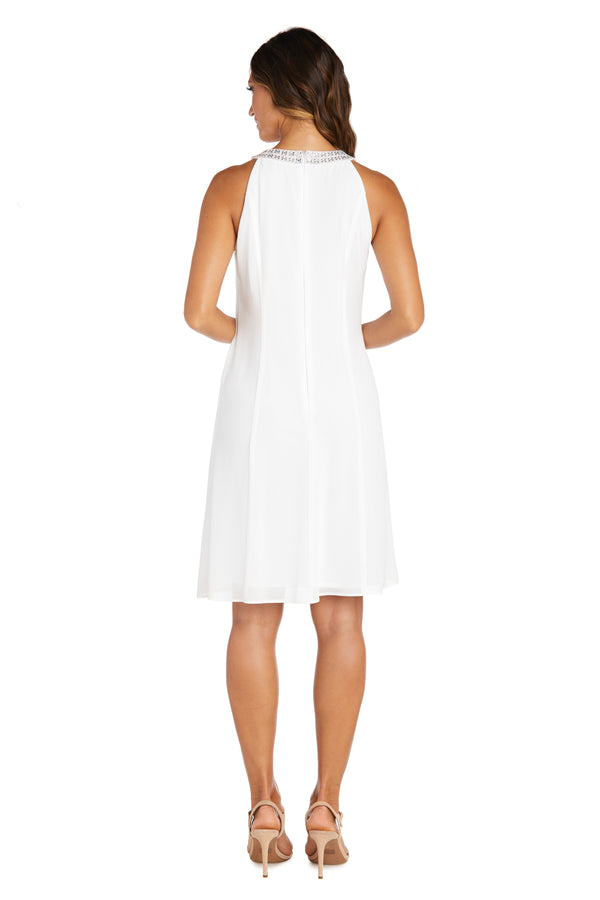 R&m Richards Scarf Halter Dress