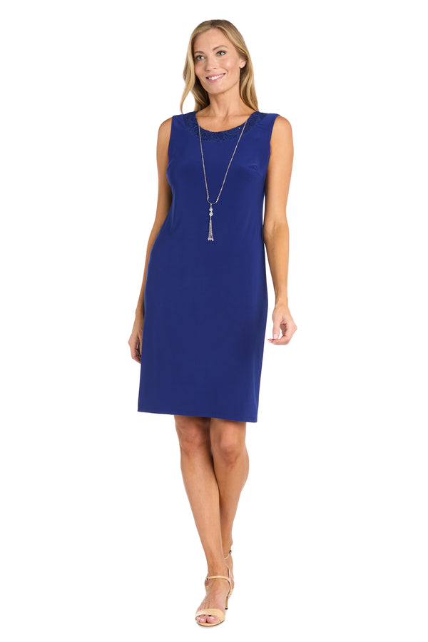 R&m Richards Sequenced Laced Jacket Dress - Petite