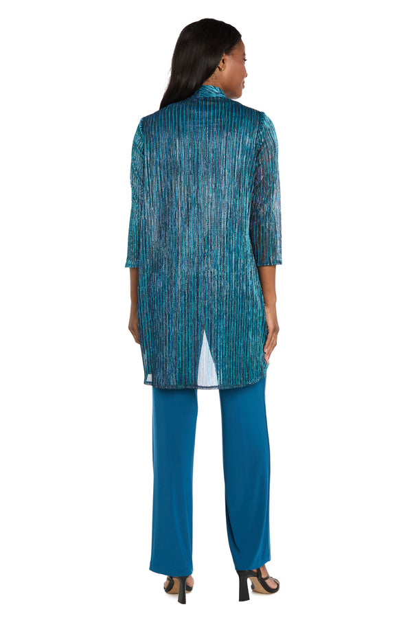 R&m Richards Sequined Duster Pant Set