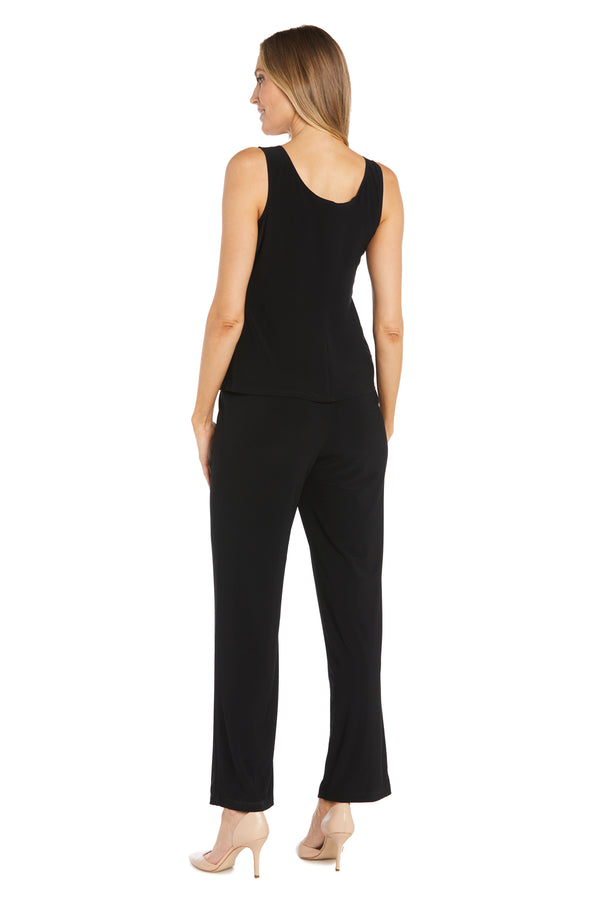 R&m Richards Sequined Embroidered Lace Pantsuit