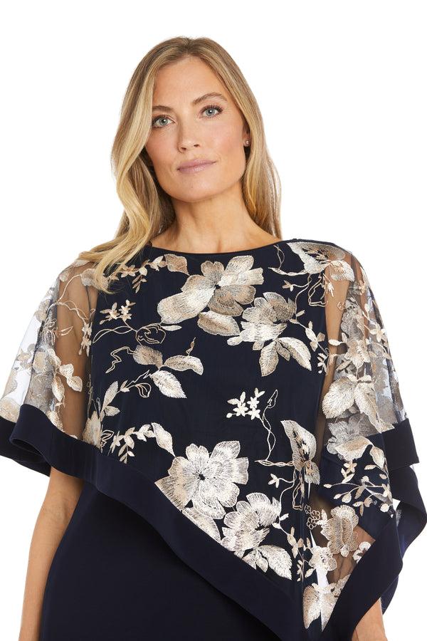 R&m Richards Short Threadwork Poncho