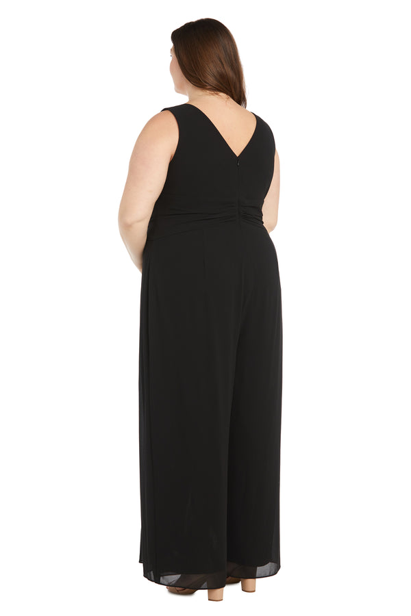 R&m Richards Sleeveless Flyaway Pant Jumpsuit - Plus