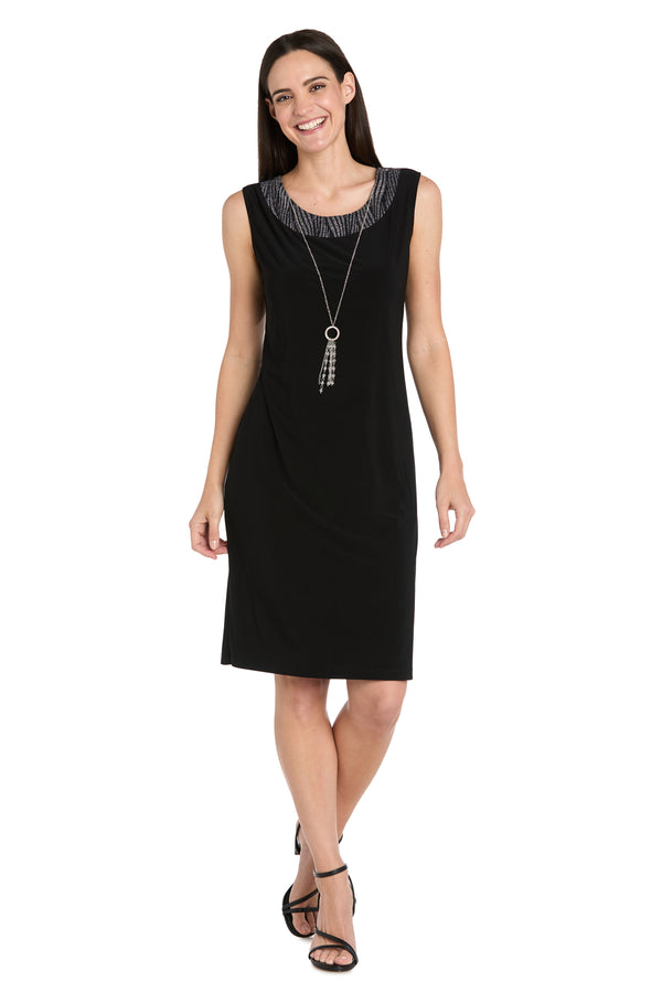 R&m Richards Two-Piece Metallic Tiger Stripe Jacket Dress