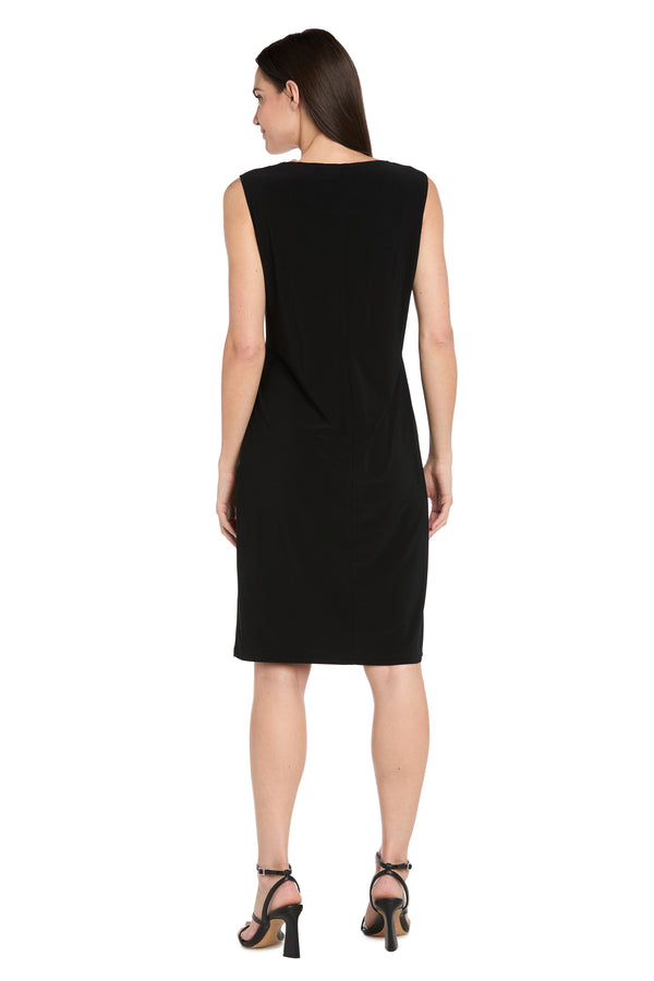 R&m Richards Two-Piece Metallic Tiger Stripe Jacket Dress