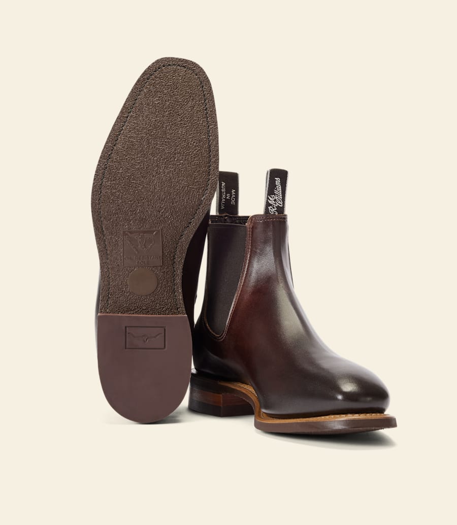 R.m. Williams Craftsman Boot – Bordeaux Burnished Leather