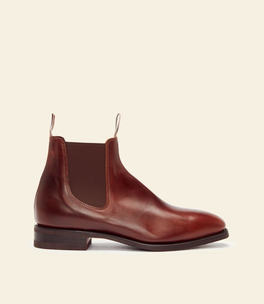 R.m. Williams Craftsman Boot – Mid Brown Pull-up Leather