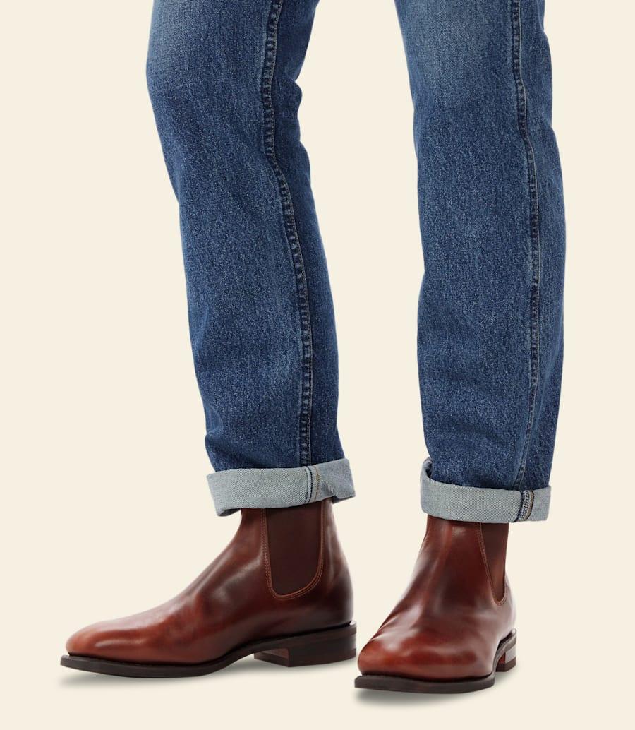 R.m. Williams Craftsman Boot – Mid Brown Pull-up Leather