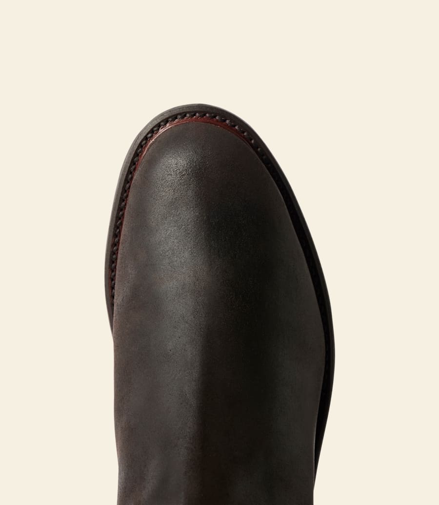 R.m. Williams Gardener Commando Boot – Dark Brown Waxed Suede Leather