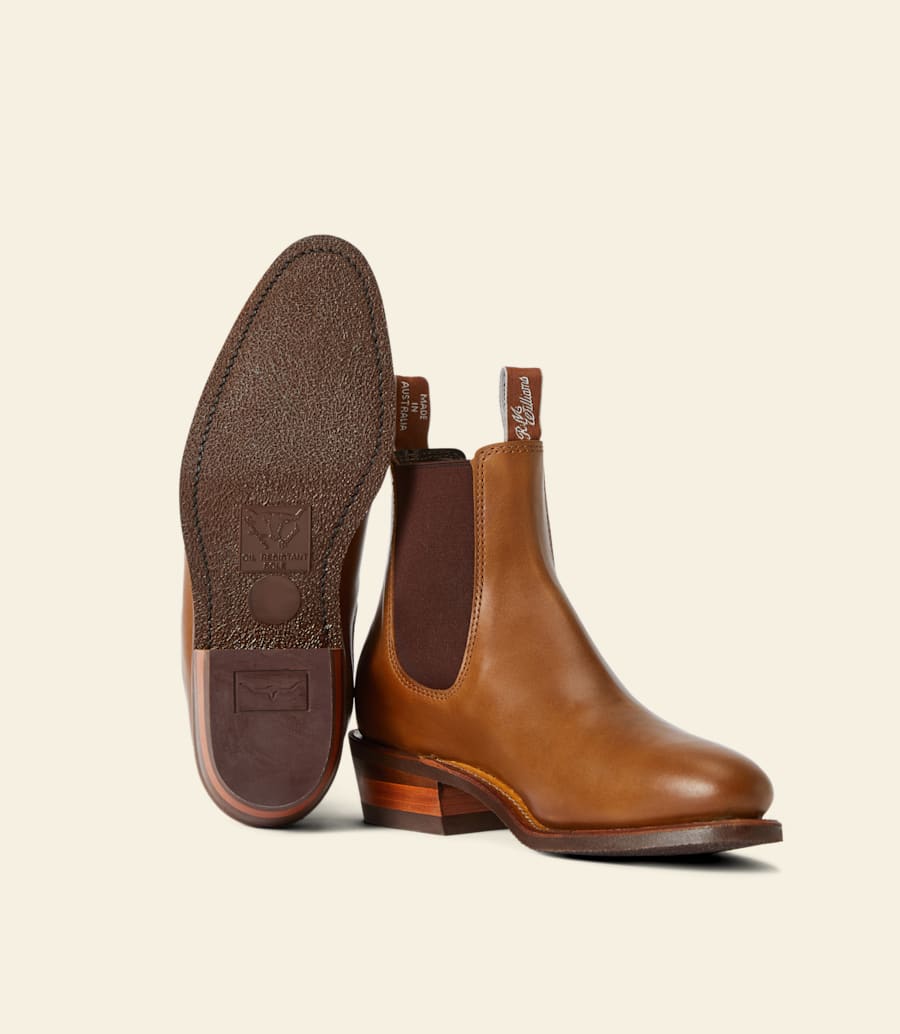 R.m. Williams Lady Yearling Boot – Caramel Pull-up Leather