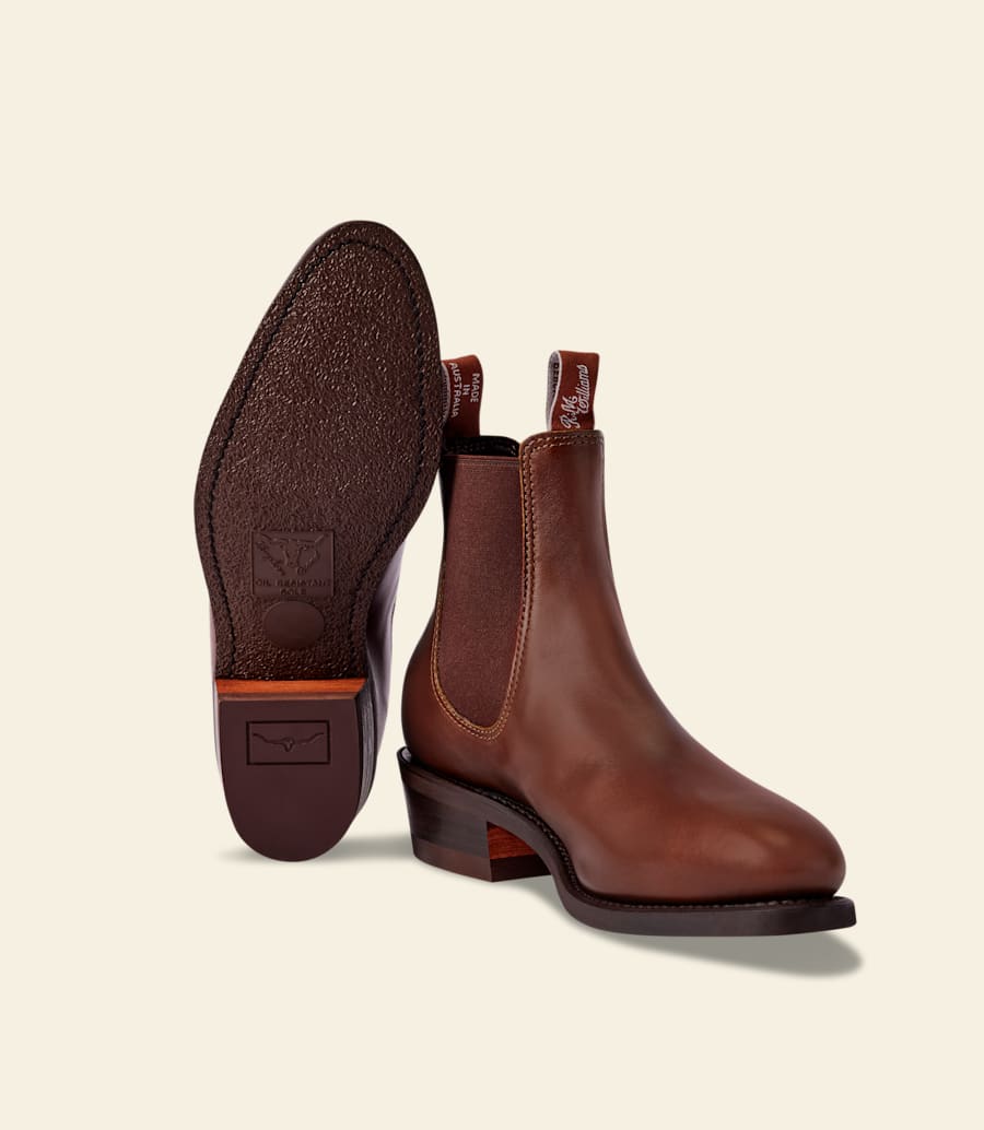 R.m. Williams Lady Yearling Boot – Mid Brown Pull-up Leather