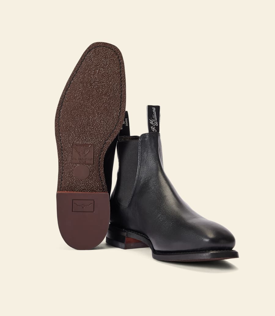 R.m. Williams Craftsman Boot – Black Kangaroo Leather