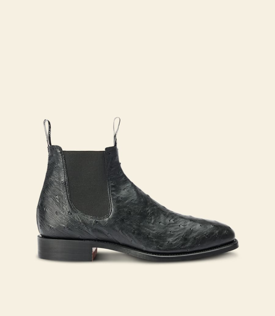 R.m. Williams Craftsman Boot – Black Ostrich Leather