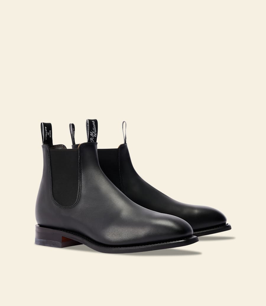 r.m. williams Craftsman boot – black yearling leather