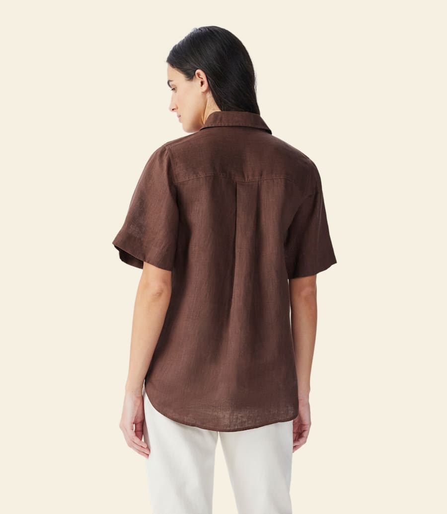 R.m. Williams Crispin Short Sleeve Linen Shirt