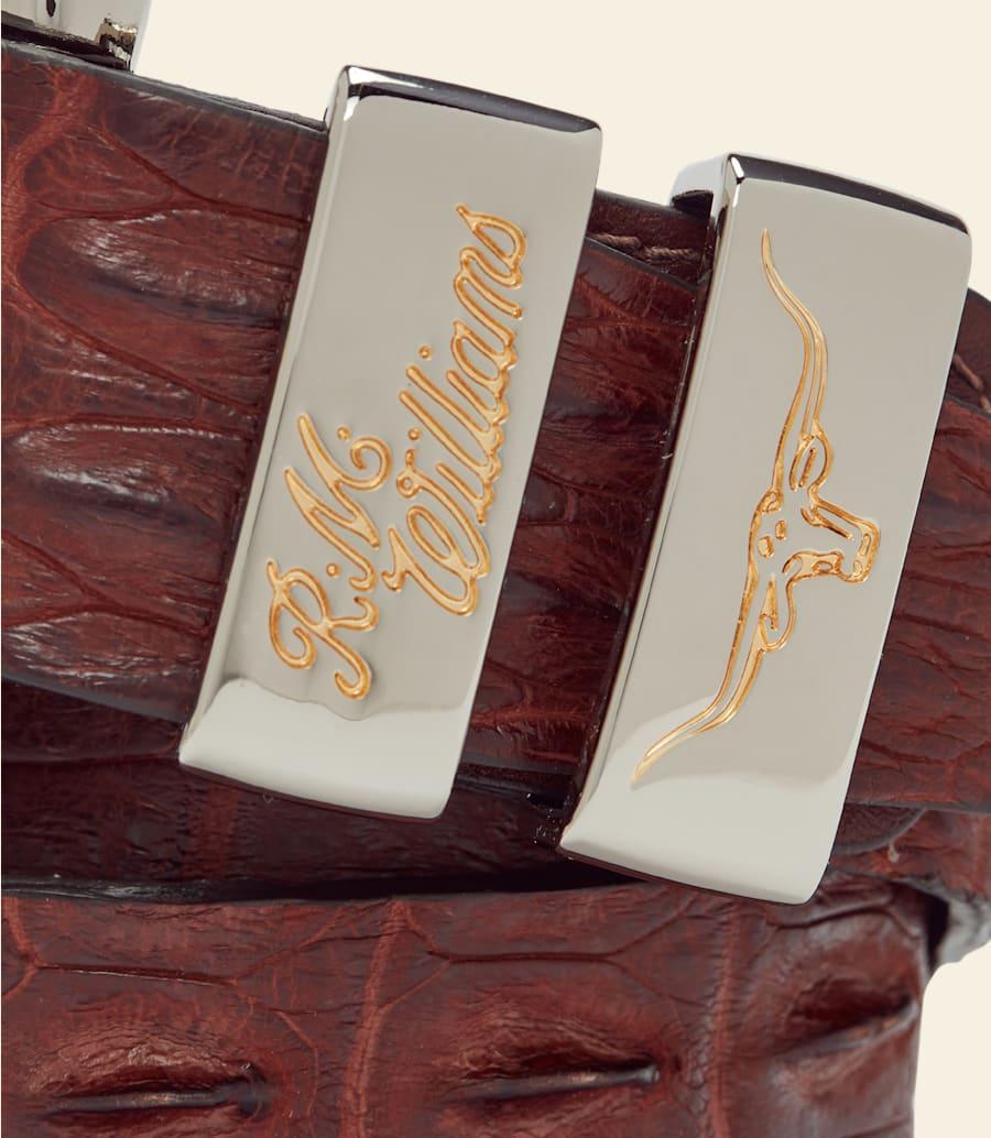 R.m. Williams Crocodile Drover Belt