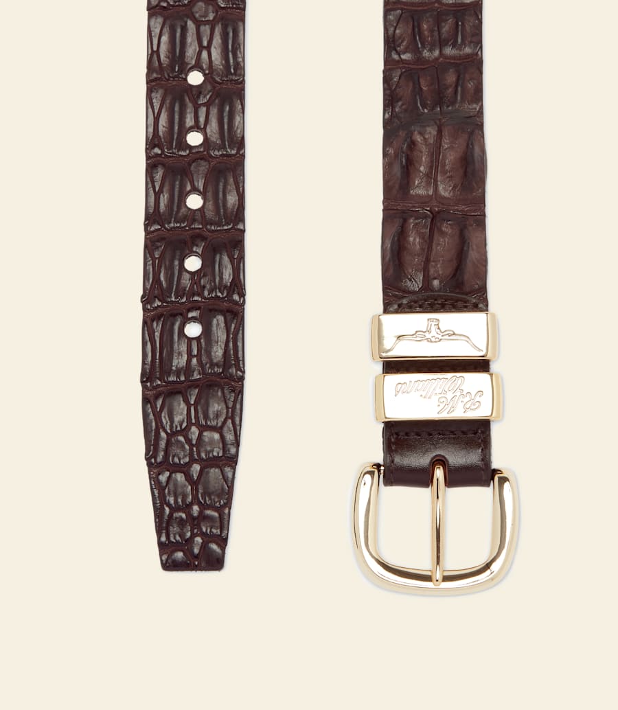 R.m. Williams Crocodile Drover Belt