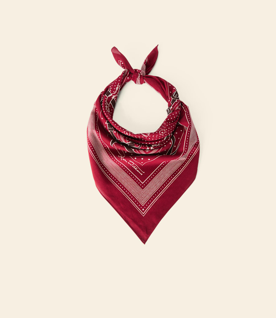 R.m. Williams Drawn Bridle Cotton Scarf