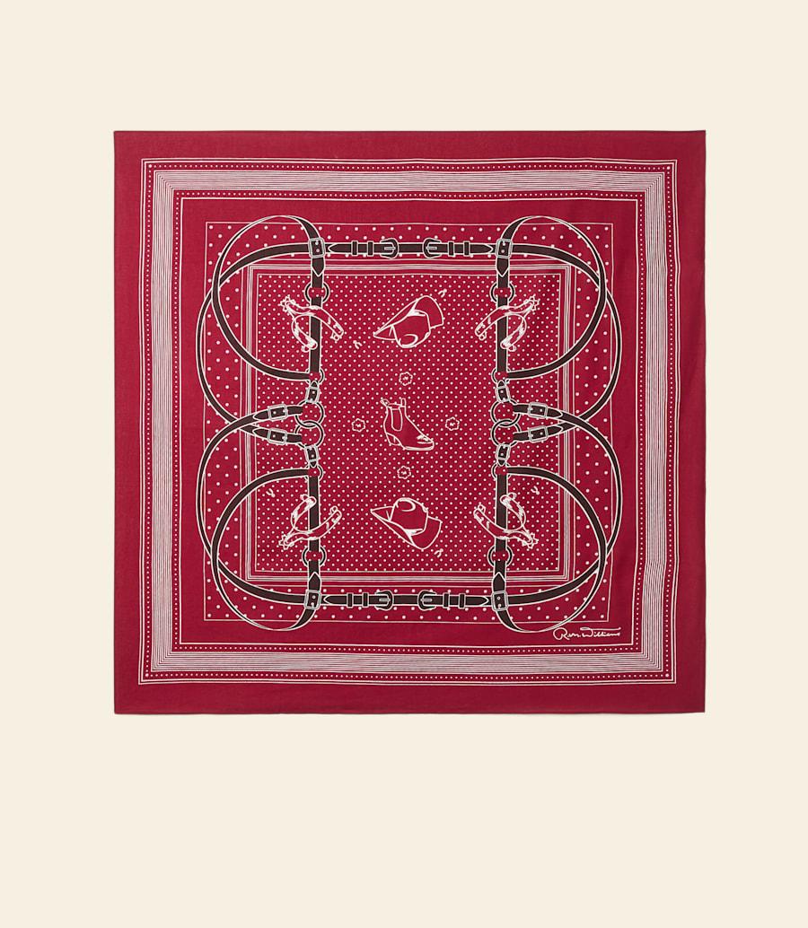 r.m. williams Drawn bridle cotton scarf