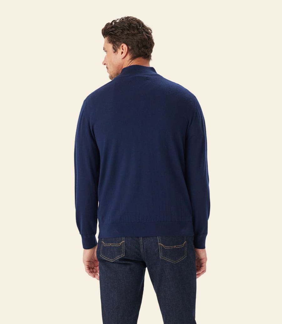 R.m. Williams Ernest 1/4 Zip Merino Knit