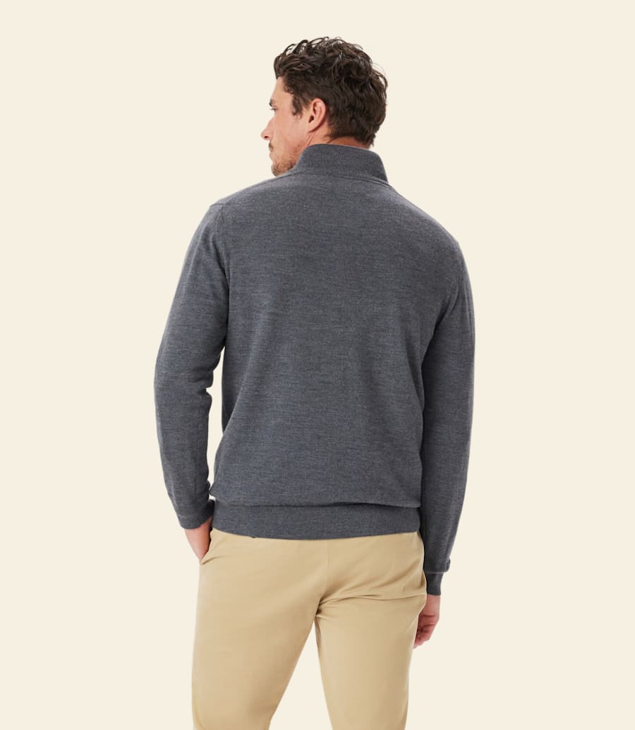R.m. Williams Ernest 1/4 Zip Merino Knit