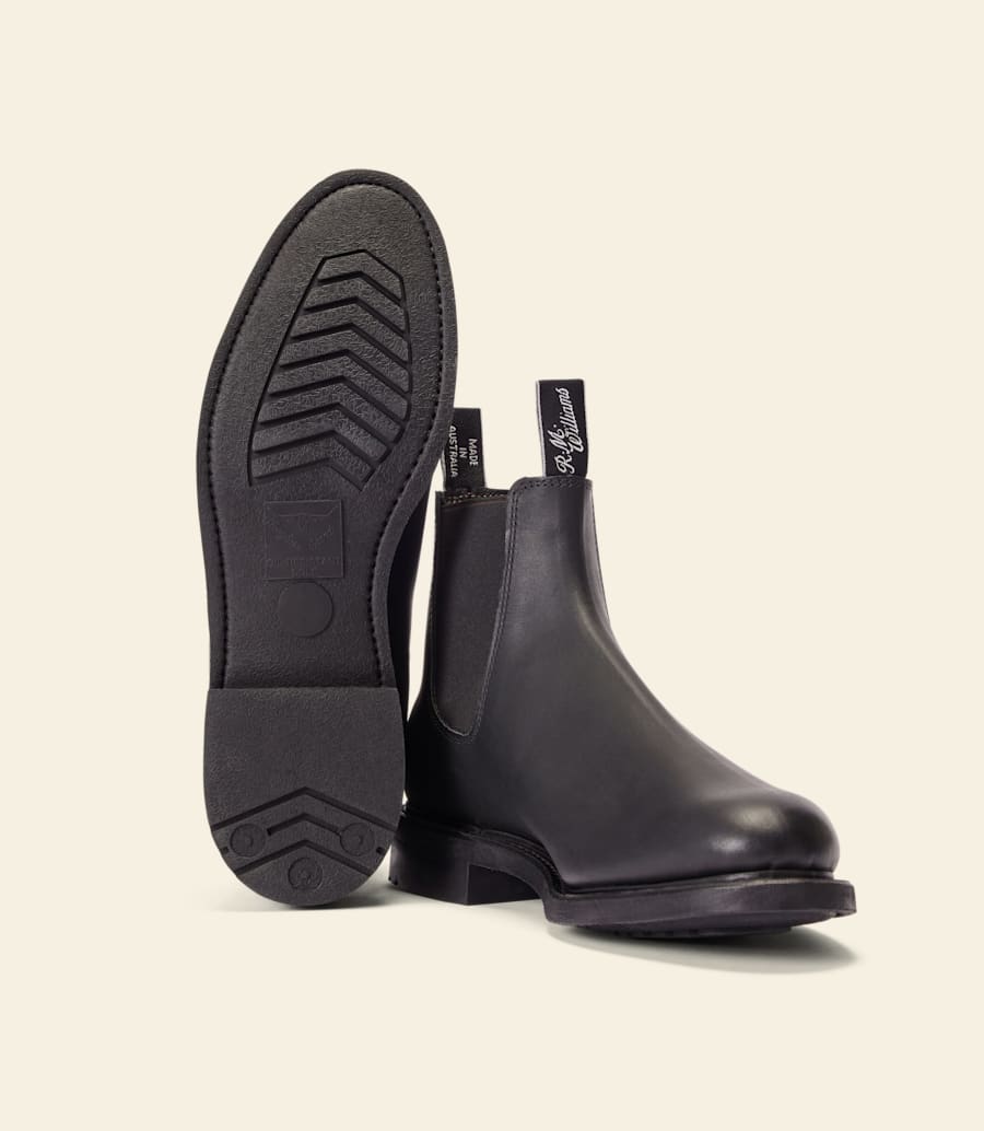 R.m. Williams Gardener Boot – Black Oiled Leather
