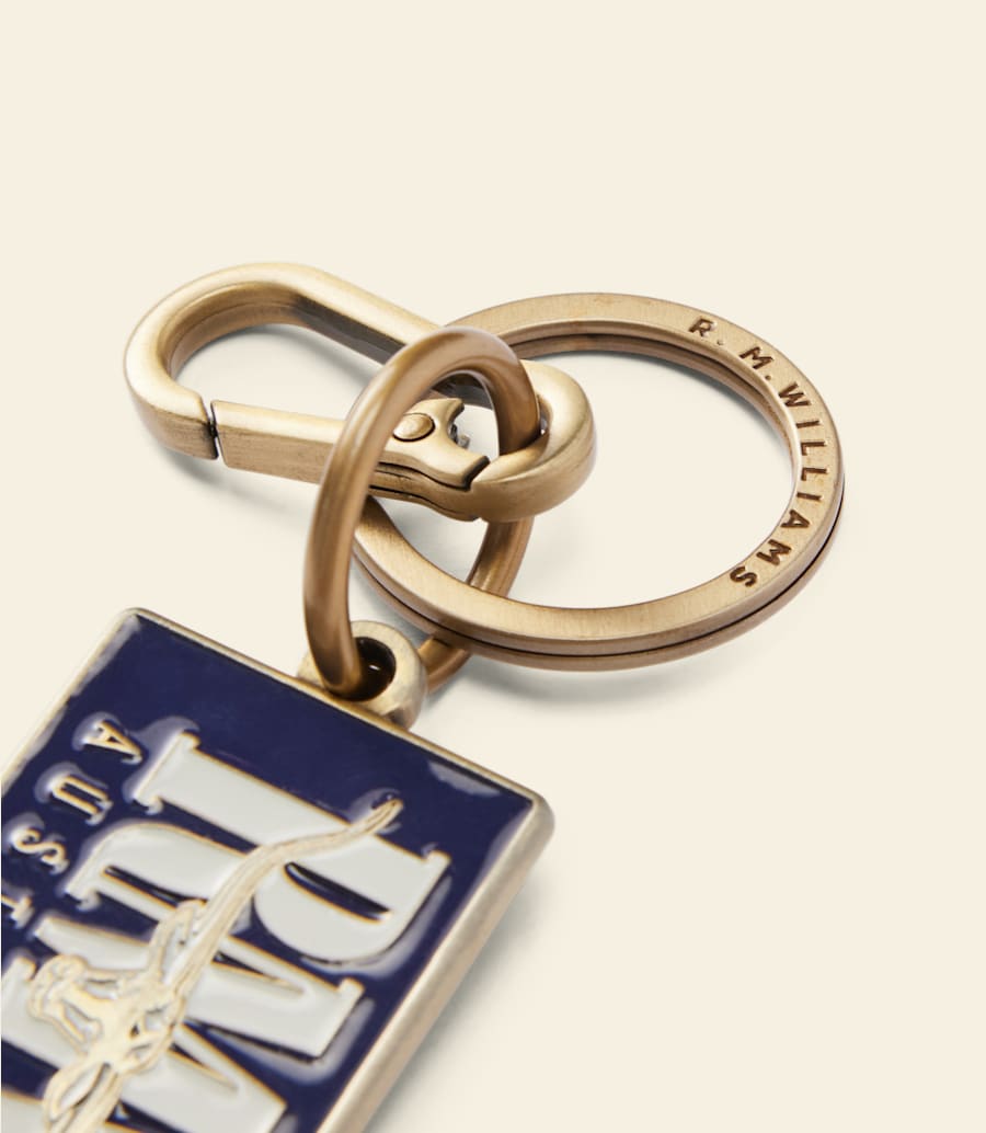 R.m. Williams Heritage Logo Enamel Keyring