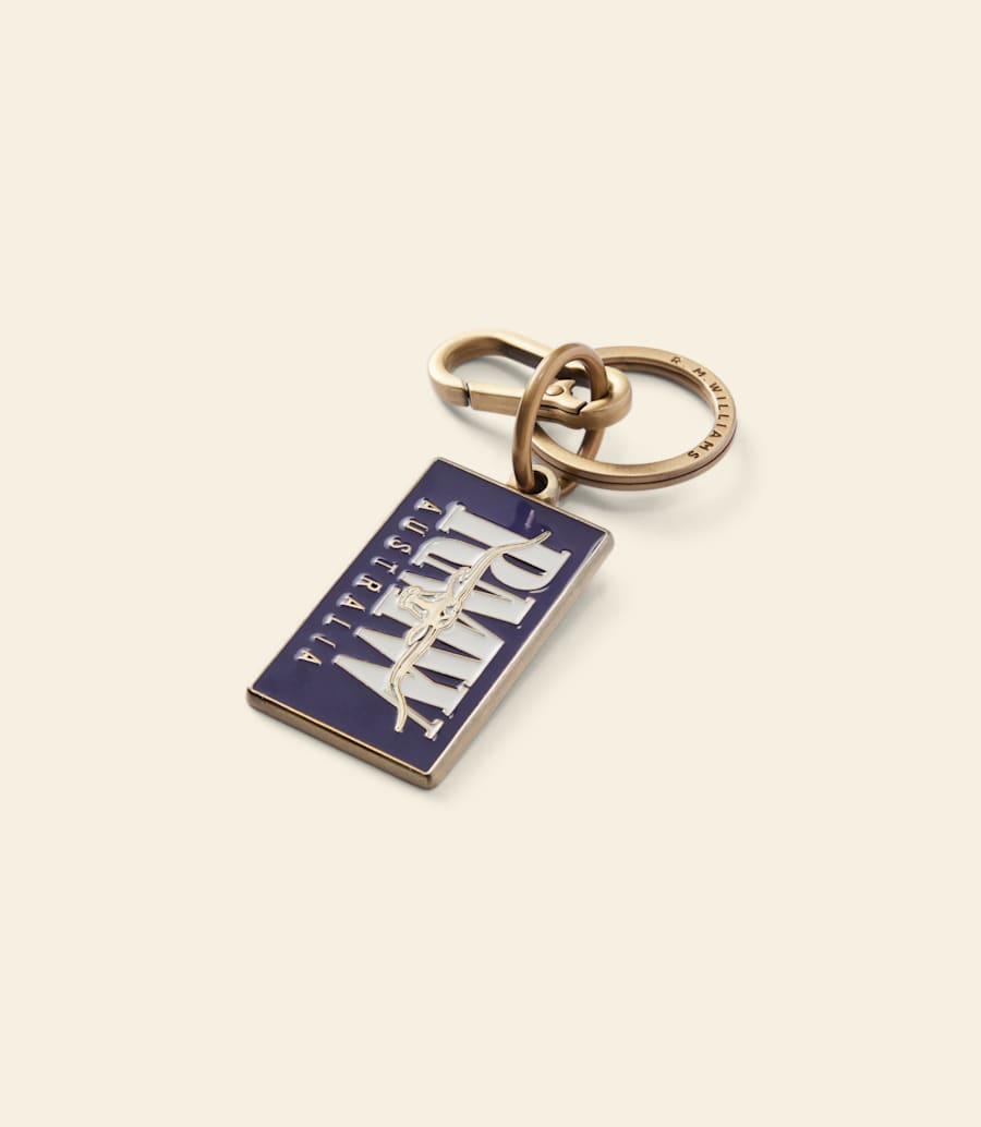 R.m. Williams Heritage Logo Enamel Keyring