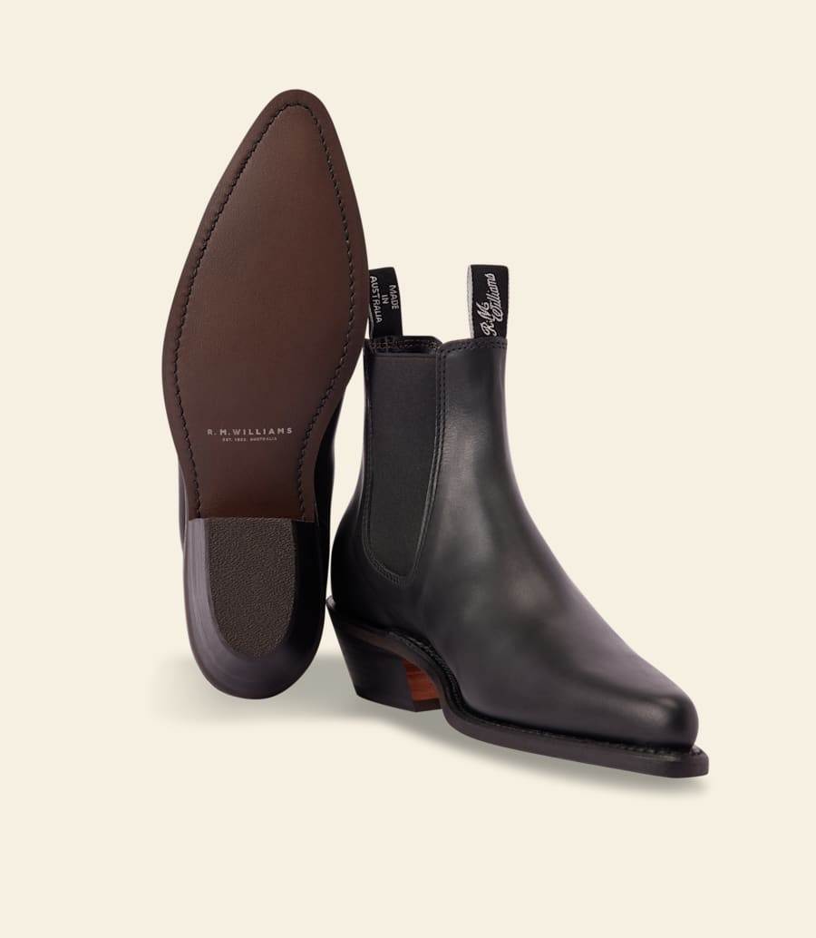 R.m. Williams Millicent Boot – Ebony Aniline Leather