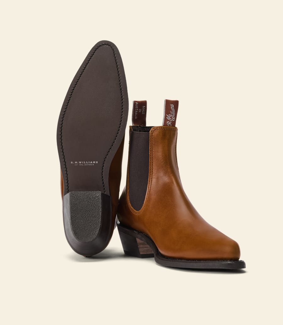 R.m. Williams Millicent Boot – Tan Pull-up Leather