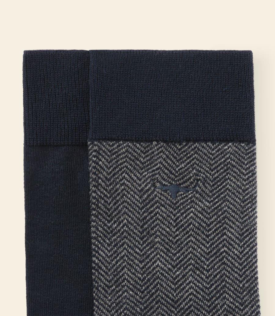 R.m. Williams Nelson Herringbone Sock 2 Pack