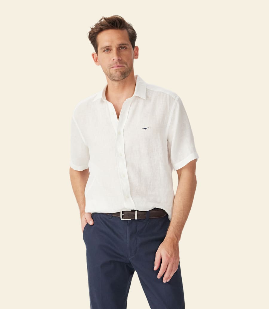 R.m. Williams Newman Linen Short Sleeve Shirt