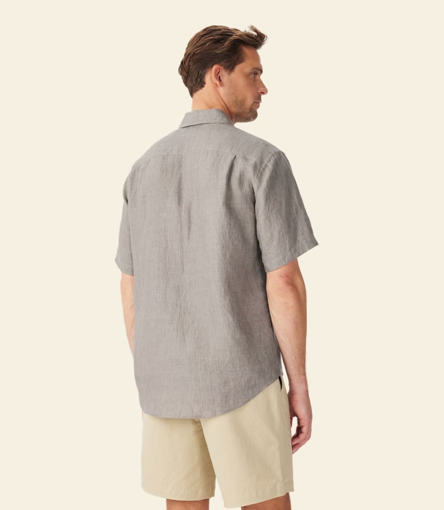 R.m. Williams Newman Linen Short Sleeve Shirt