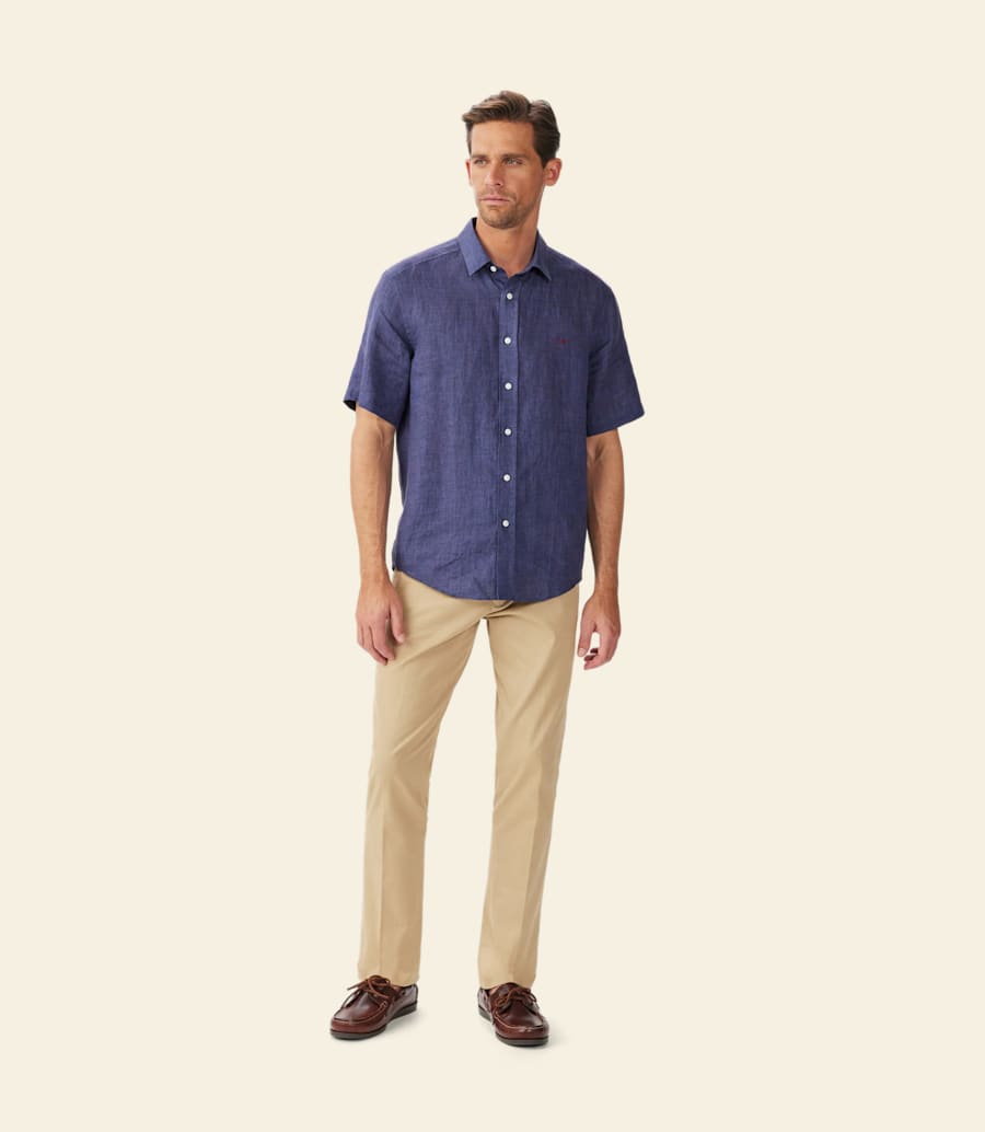 R.m. Williams Newman Linen Short Sleeve Shirt