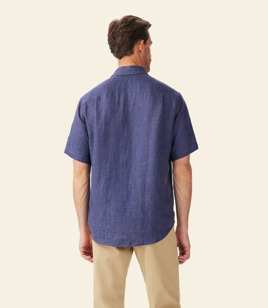 R.m. Williams Newman Linen Short Sleeve Shirt