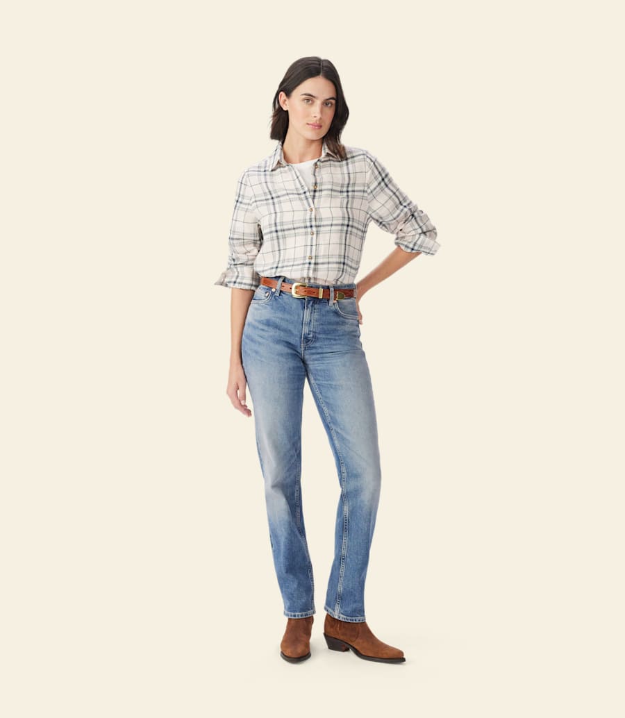 R.m. Williams Olney Check Linen Shirt