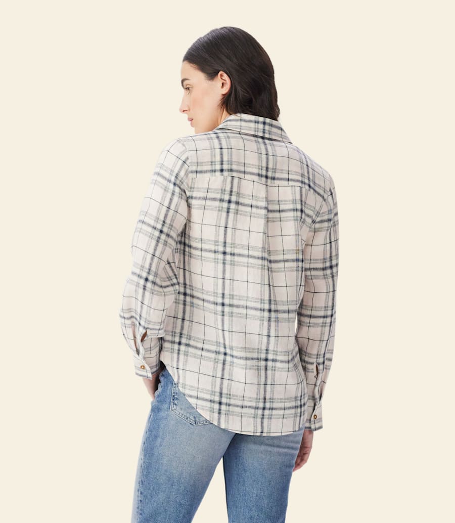 R.m. Williams Olney Check Linen Shirt