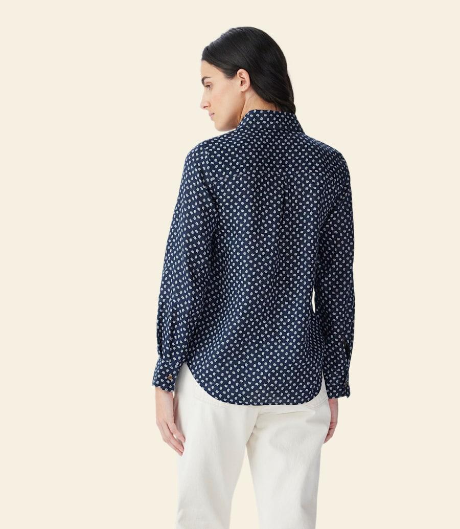 R.m. Williams Olney Print Linen Shirt