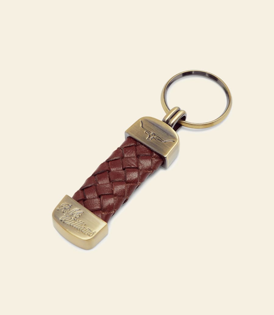 R.m. Williams Plaited Key Ring