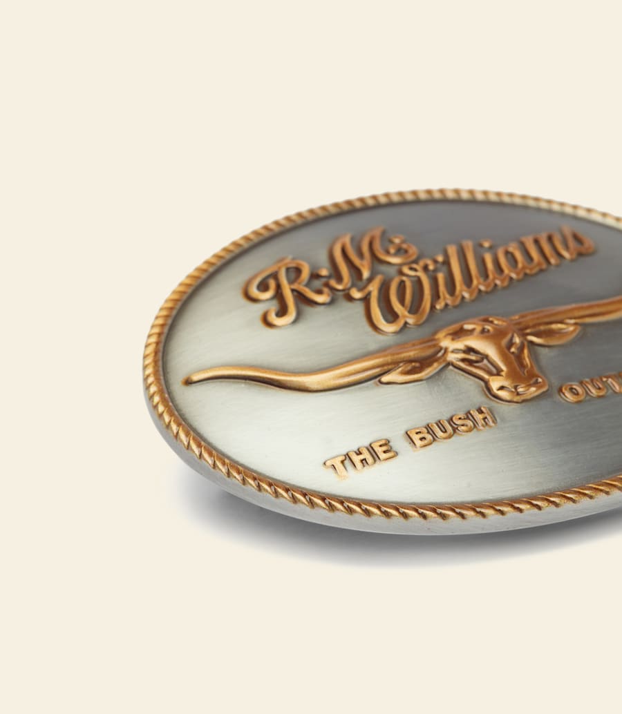 R.m. Williams R.M.Williams Logo Buckle