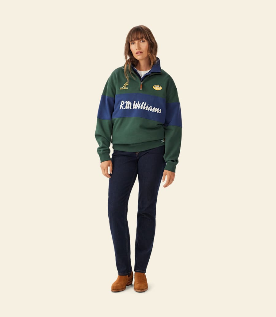 R.m. Williams RMW X Wallabies 1/4 Zip