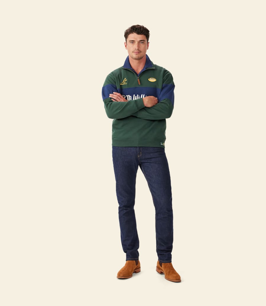R.m. Williams RMW X Wallabies 1/4 Zip