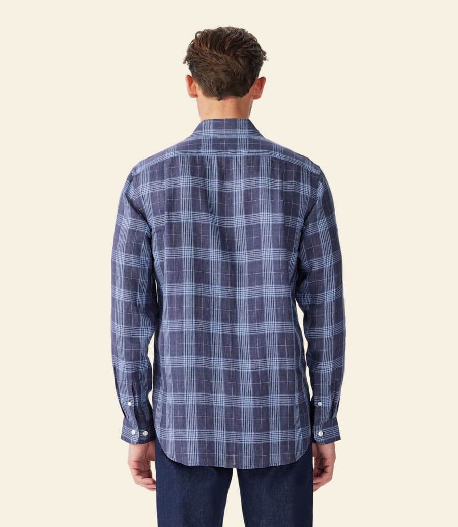 R.m. Williams Robe Linen Check Shirt