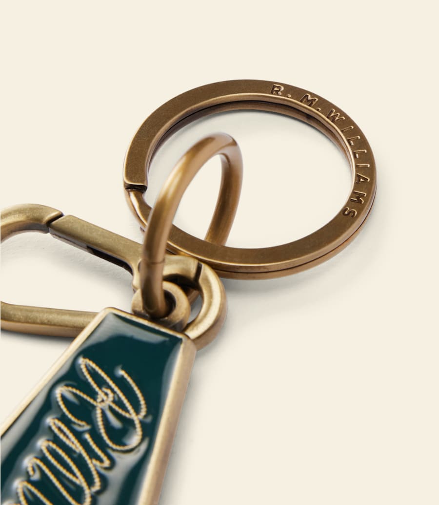 R.m. Williams Rope Logo Enamel Keyring