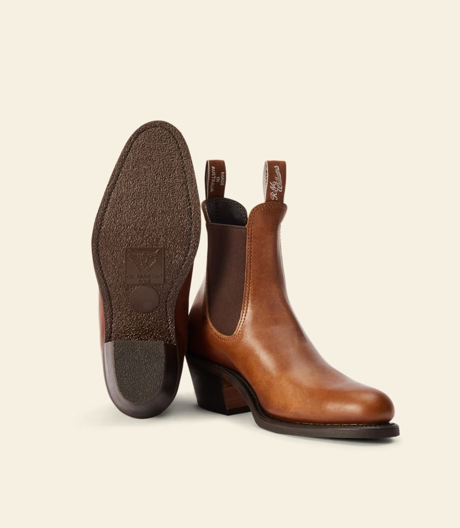 R.m. Williams Rosebery Boot – Tan Pull-up Leather