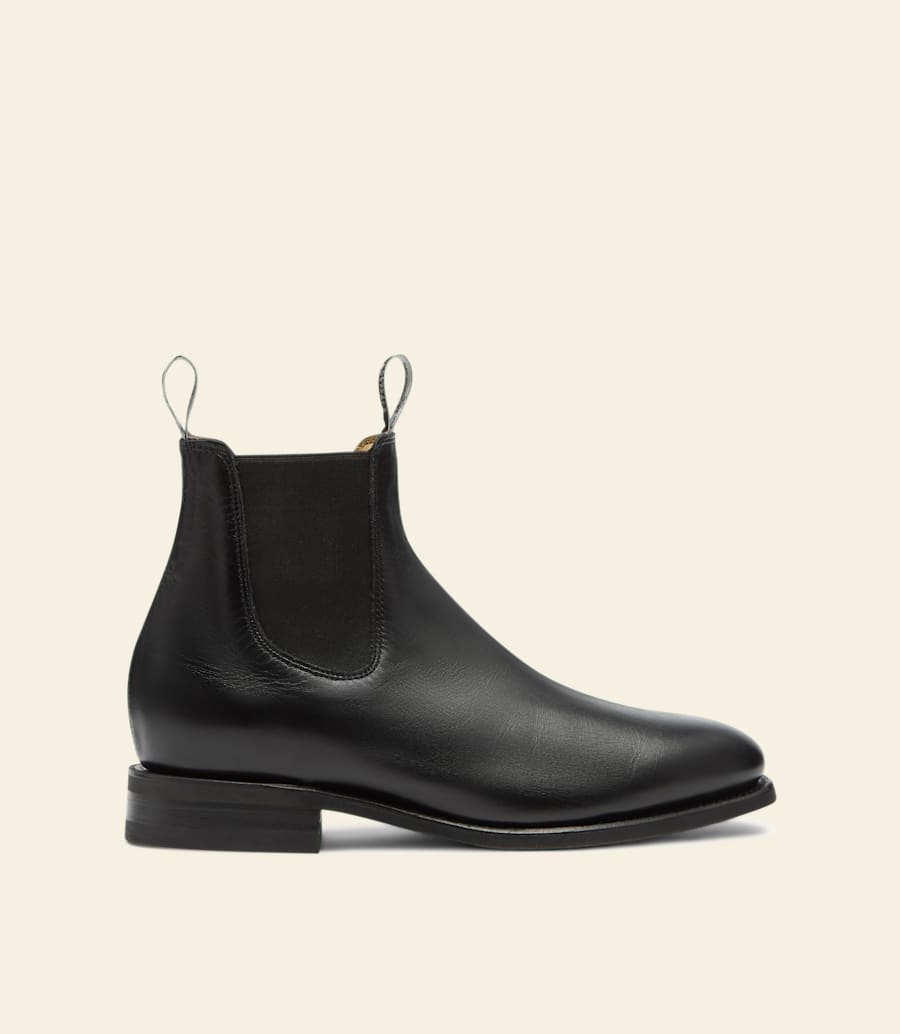 R.m. Williams Tambo Boot – Black Yearling Leather