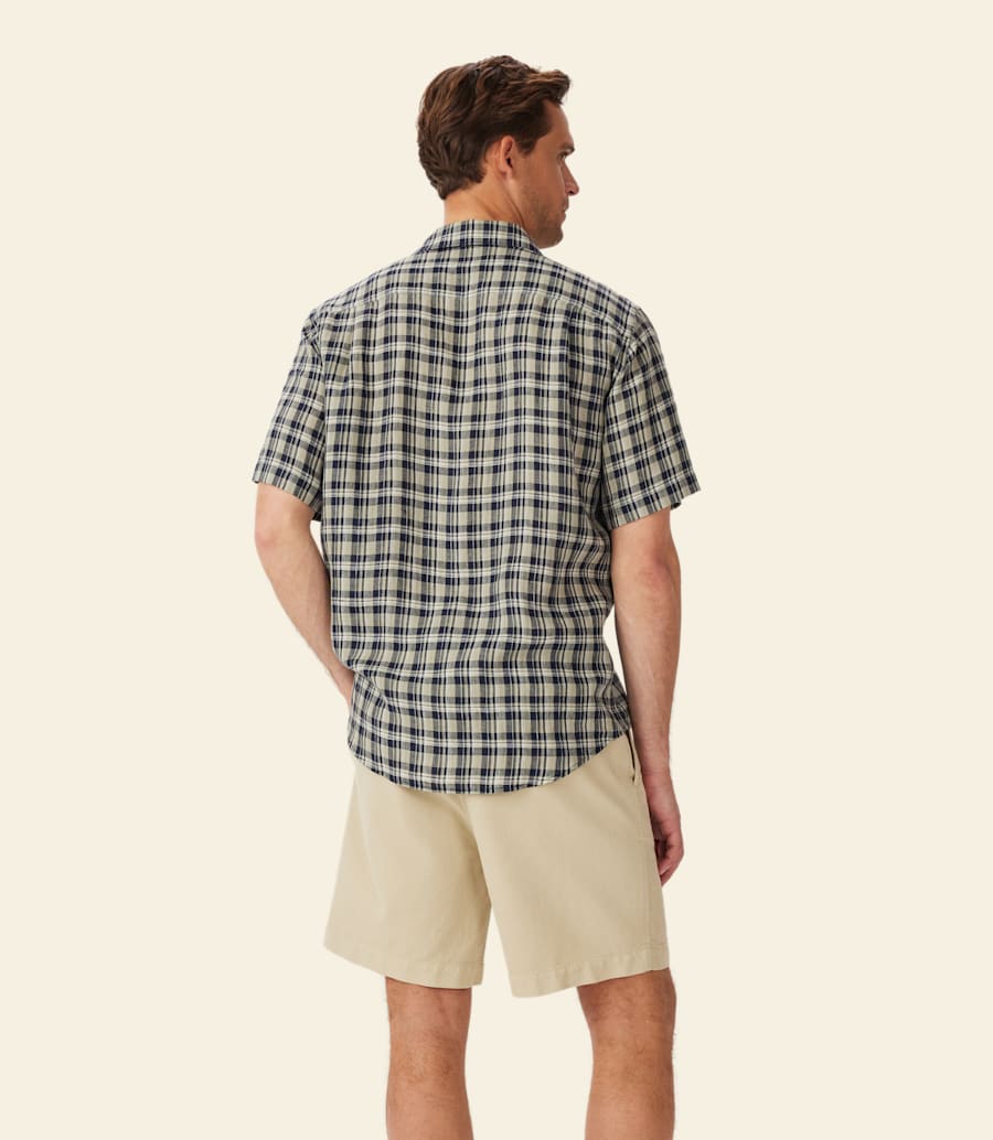 R.m. Williams Toby Linen Short Sleeve Shirt
