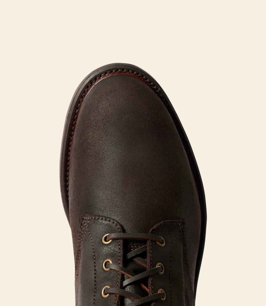 R.m. Williams Rigger Commando Boot – Dark Brown Waxed Suede Leather